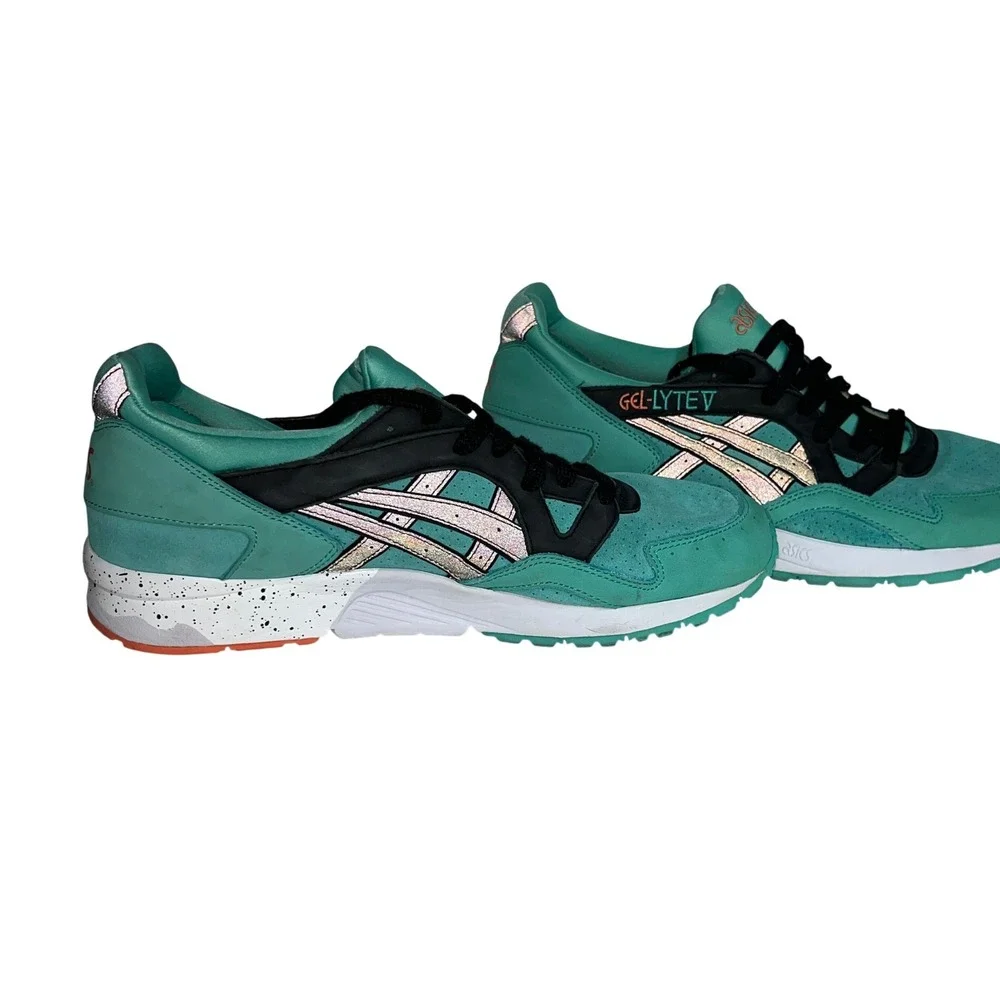 ASICS Gel-Lyte V Miami Turquoise Black Running‎ Sneakers Men's US 11 EUR 44